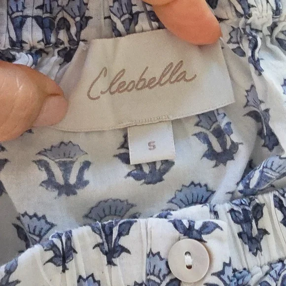 Cleobella Ruffled Cami Pajama Set size small